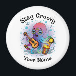 Imán Custom Magnet | Retro Octopus | Name & Text<br><div class="desc">✨ Add groovy retro vibes to your fridge with this custom octopus magnet!
🖊️ Customize the top phrase add any name for a fun, one-of-a-kind gift.
🧲 Perfect for fridges, lockers, and office boards.
🎁 Great for birthdays, holidays, and personalized surprises.</div>