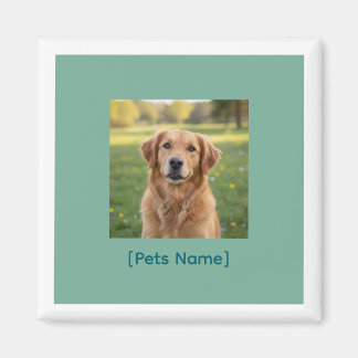 Imán Custom Pet Photo Magnet | Personalized Name