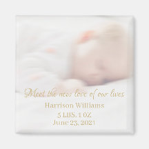 Custom photo name Baby Birth Announcement