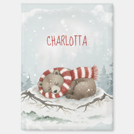 Imán Custom Winter Bear Magnet