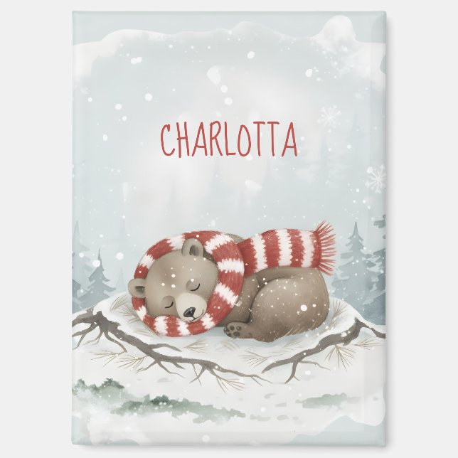 Imán Custom Winter Bear Magnet (Anverso)