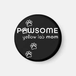 Imán Customizable Pawsome Dog Mom Car Magnet