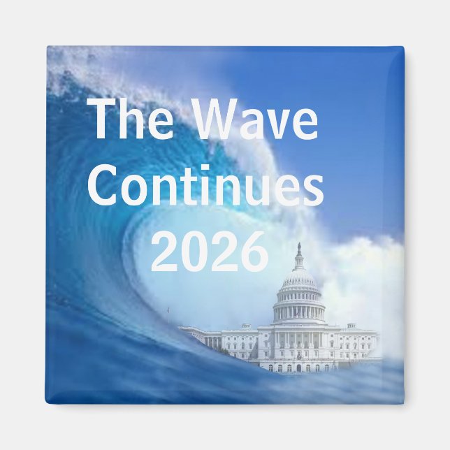 Imán Customize Blue Wave Election 2026 (Frente)