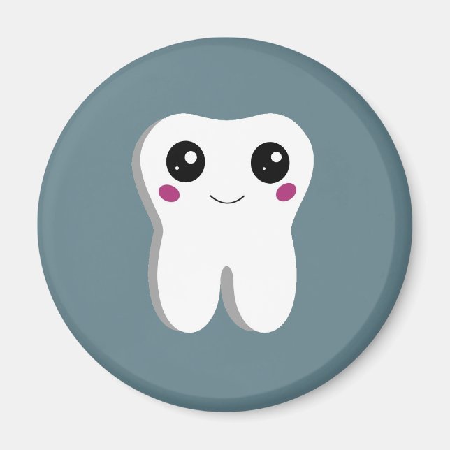 Imán Cuta dental dental dental sonriente feliz (Frente)