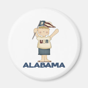 Imán Cute Alabama USA Magnet
