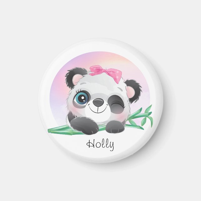 Imán Cute Animal Friendly Panda Bamboo    (Frente)