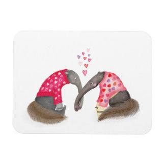 Imán Cute anteaters in love magnet