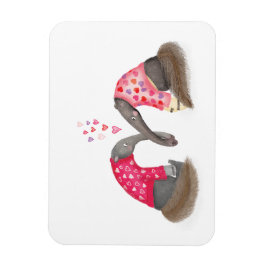 Imán Cute anteaters in love magnet