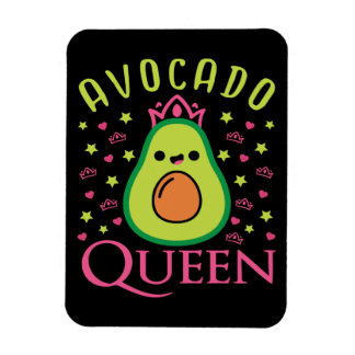 Imán Cute Avocado Queen with Heart Keto Girl Cooking