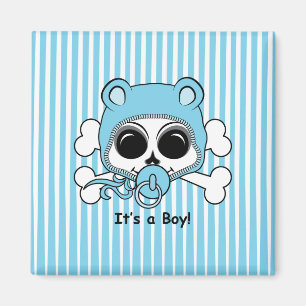 Imán Cute Baby Boy Skull