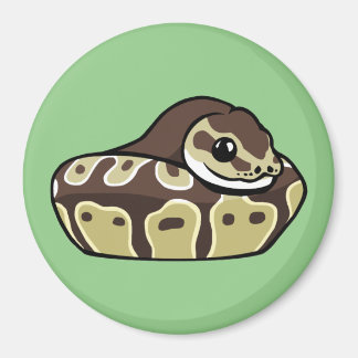 Imán Cute Ball Python Mascota Snet Dibujo Fridge Magnet