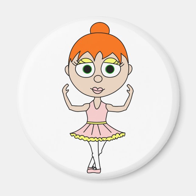 Imán Cute Ballerina - Quinta Posición (Frente)