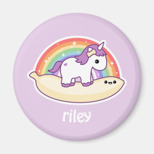 Imán Cute banana unicornio