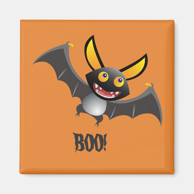 Imán ¡CUTE BAT BOO! Halloween Magnet (Frente)