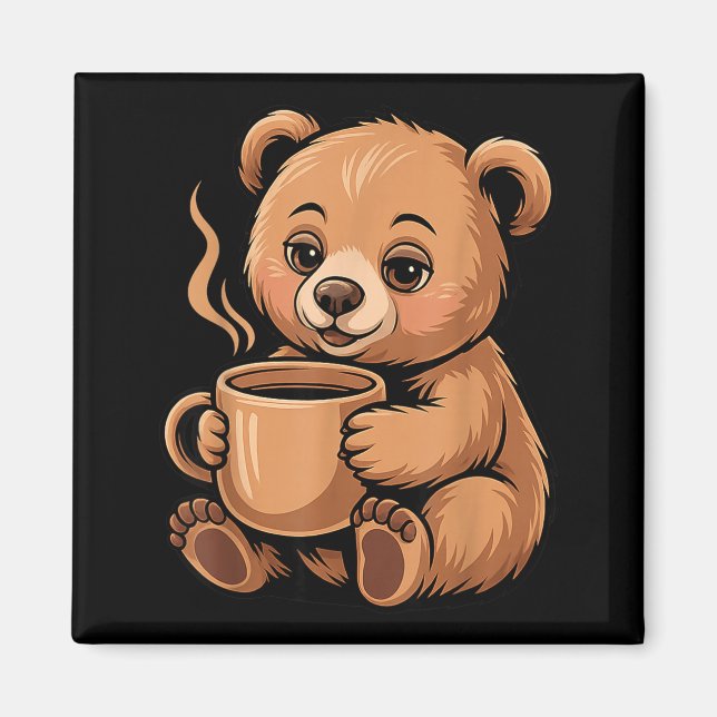 Imán Cute Bear Design For Bear Lover And Bear  (Frente)