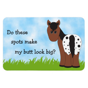Imán Cute Big Butt Appy Blanket Appaloosa Humor de Caba