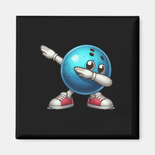 Imán Cute Bowling Dab Bowler Ll Jugador Niños Niño