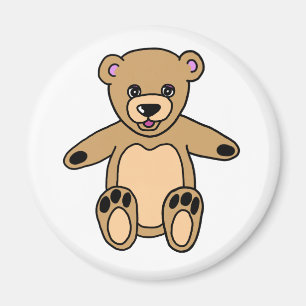 Imán Cute Brown Teddy Bear