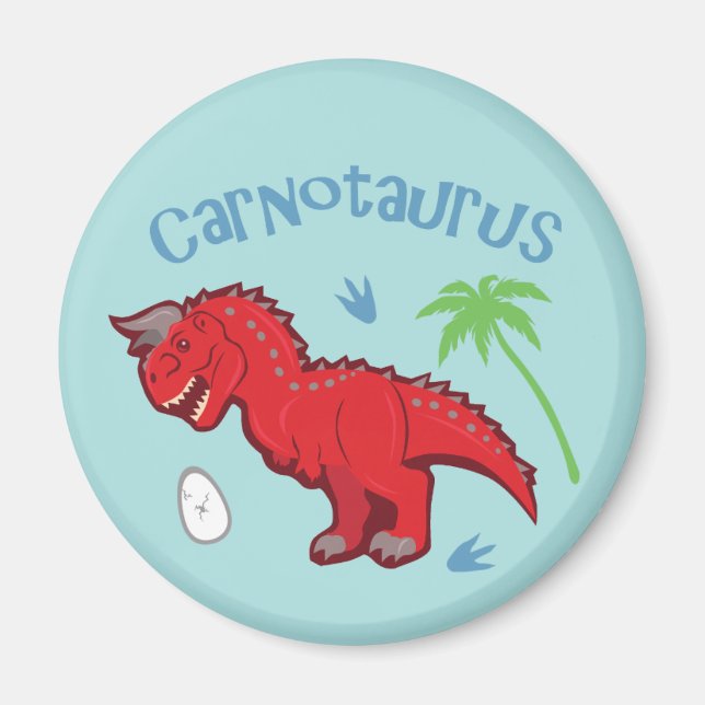 Imán Cute Carnotaurus (Frente)