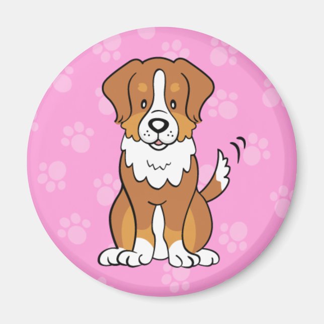 Imán Cute Cartoon Dog Australian Shepherd Magnet (Frente)