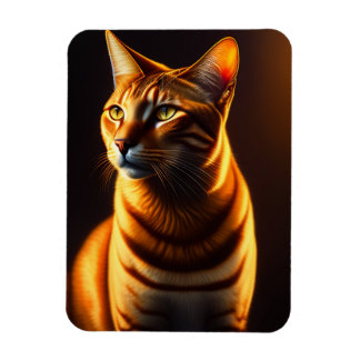 Imán Cute Cat Face Portrait Painting Gift