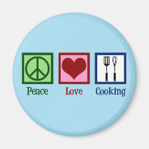 Cute Chef Peace Love Utensiers de cocina