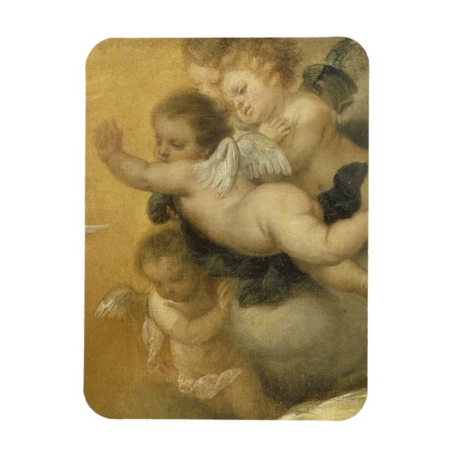 Imán Cute Cherubs detalle de una anuncio - Bella Artes (Vertical)