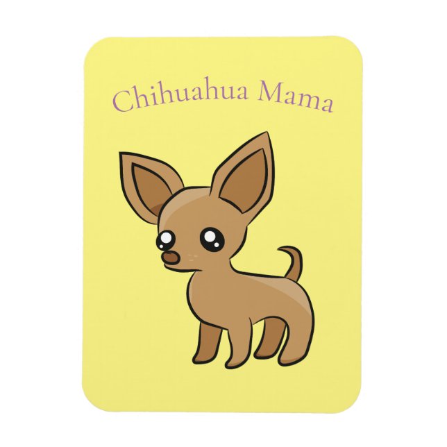 Imán Cute Chihuahua Mama Art Thunder_Cove (Vertical)