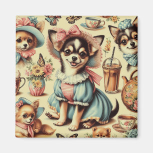 Imán Cute Chihuahua Puppy Pintura