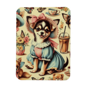 Imán Cute Chihuahua Puppy Pintura