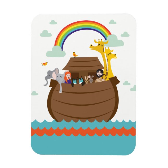 Imán Cute Christian Kids Magnet Bible Story Noah’s Ark (Vertical)
