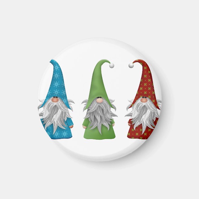 Imán Cute Christmas Gnome  (Frente)