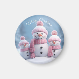 Imán Cute Christmas Snowman Magnet