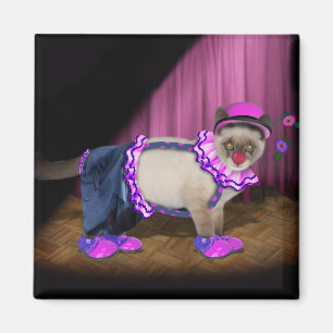 Imán Cute Clown Kitty