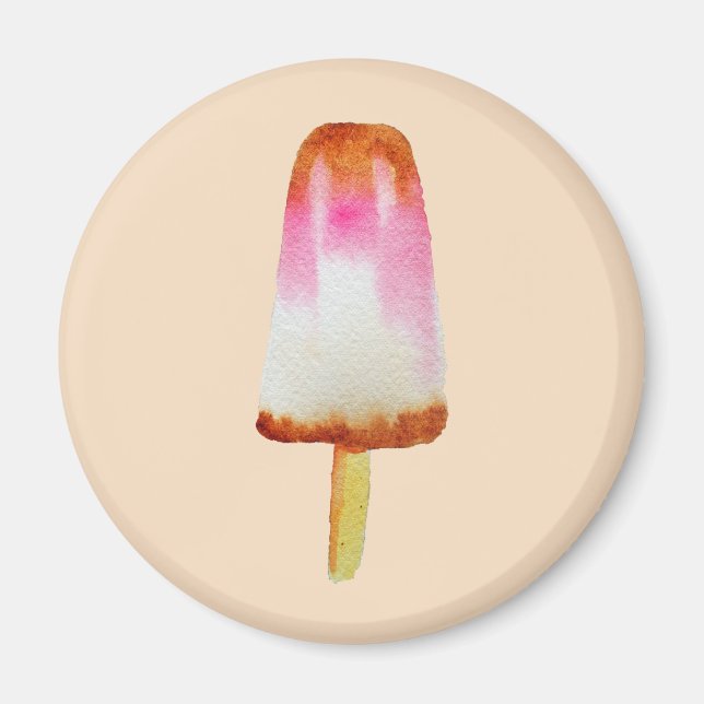 Imán Cute cola helado de bloqueo de arte pop (Frente)