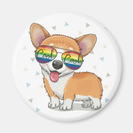 Imán Cute Corgi