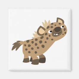 Imán Cute Curioso Personalizado Hyena Magnet