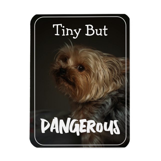 Imán Cute Customizable Personalized Terrier Dog Mom Pet (Vertical)