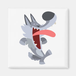 Imán Cute Dancing Personalizado Wolf Magnet