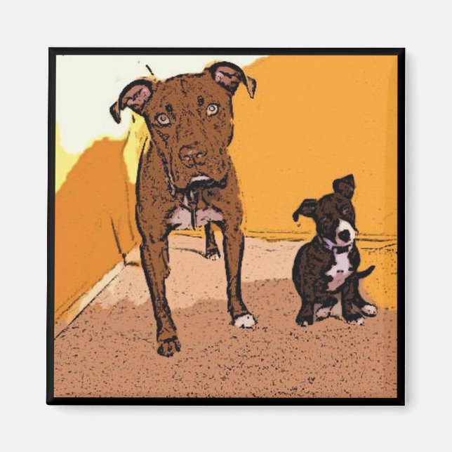 Imán Cute Dogs Magnet (Frente)