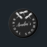 Imán Cute Dragonflies Black Bridal Shower<br><div class="desc">El imán de la ducha de novia favorece a las libélulas</div>