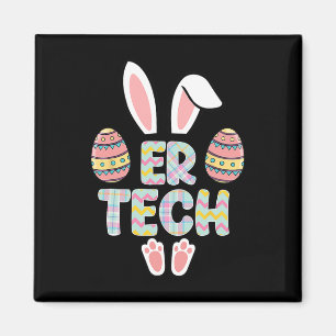 Imán Cute Easter Er Tech Bunny Ears Feliz Eggs De Pascu