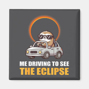 Imán Cute Eclipse Solar Perezoso Total Solar