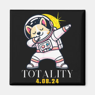 Imán Cute Eclipse Total Solar Dabbing Shiba
