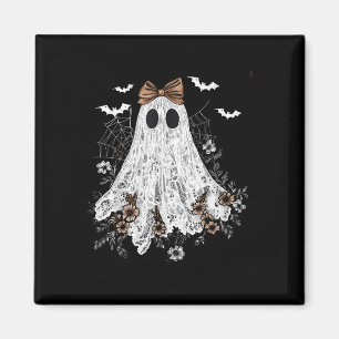 Imán Cute Encaje Floral Fantasma Boujee Coquette Lazo E