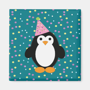 Imán Cute Fiesta Penguin