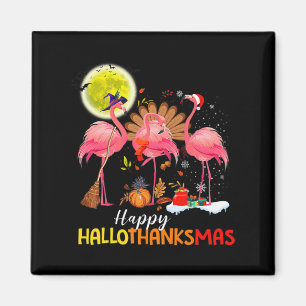 Imán Cute flamenco HalloThanksmas Feliz Halloween Graci