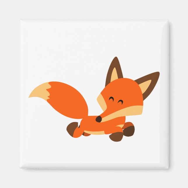 Imán Cute Fleet Personalizado Fox Magnet (Frente)