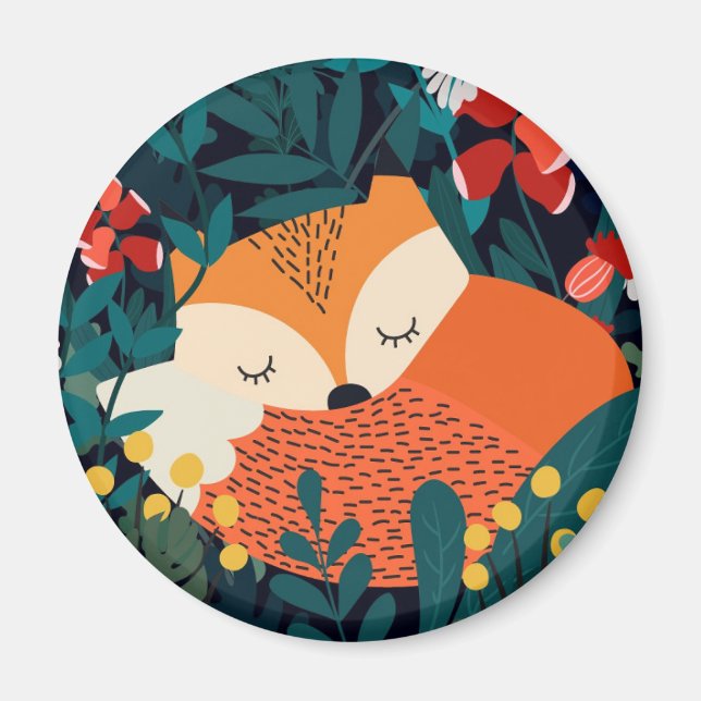 Imán Cute Fox Magnet (Frente)