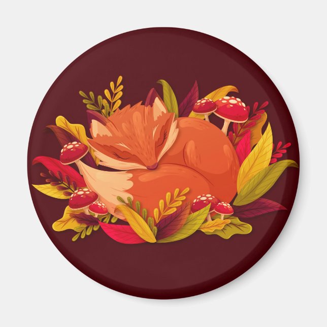 Imán Cute Fox Magnet (Frente)